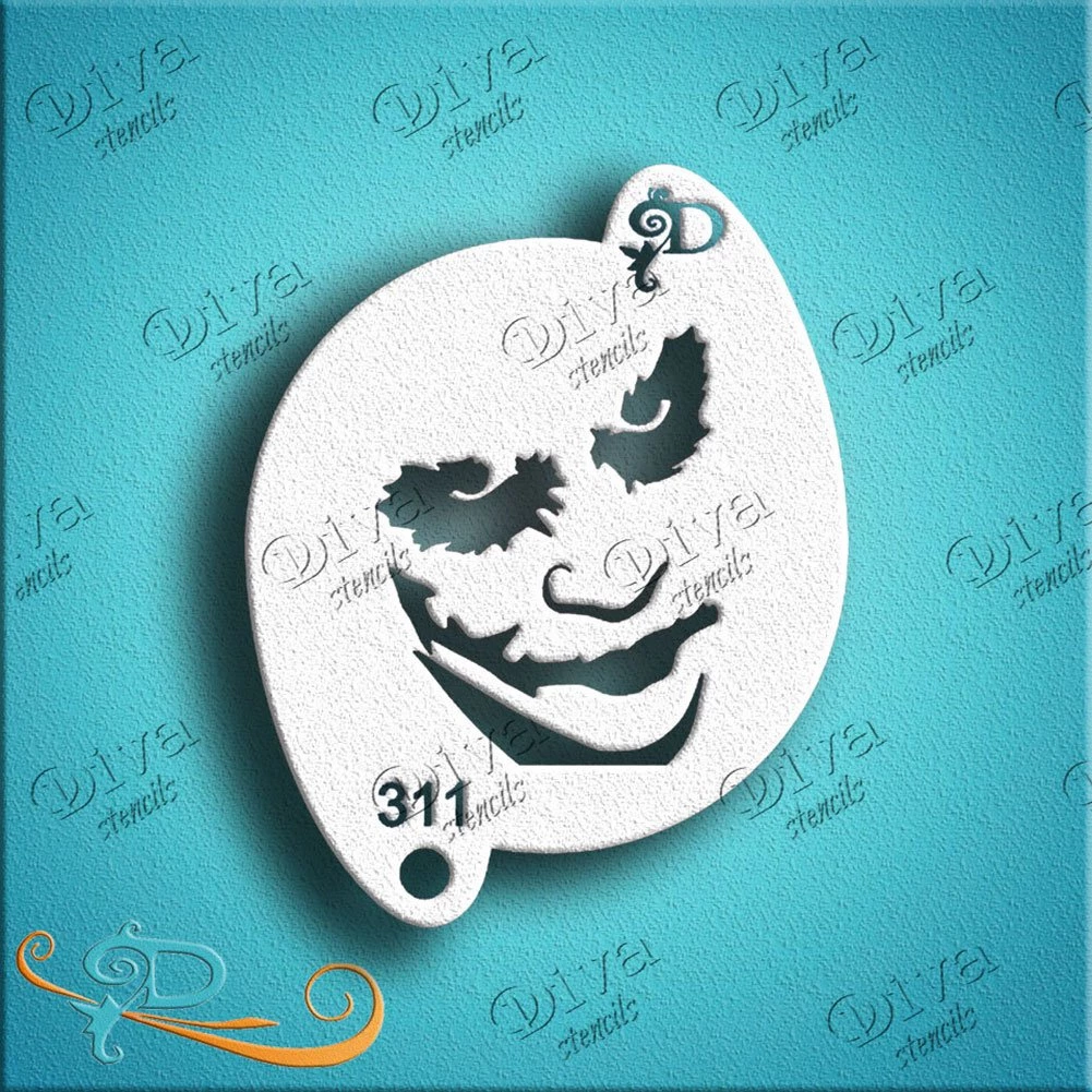 Diva Stencils Air Brush Supplies Diva Stencil - Joker 1 Diva Stencils Air Brush Supplies Diva Stencil - Joker