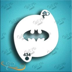 Diva Stencils Diva Stencil - Bat Symbol Plain Air Brush Supplies