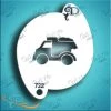 Diva Stencils Diva Stencil - Dump Truck Air Brush Supplies