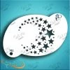 Diva Stencils Diva Stencil - Moon Stars Air Brush Supplies