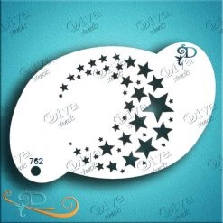 Diva Stencils Diva Stencil - Moon Stars Air Brush Supplies