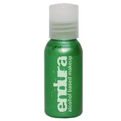 European Body Art Endura Alcohol Based Airbrush Ink - Metallic Green (1 Oz) Face Paint Brands