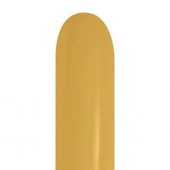 Balloons By Color Betallatex 260B Nozzles Up Balloons - Metallic Gold (50/pack)