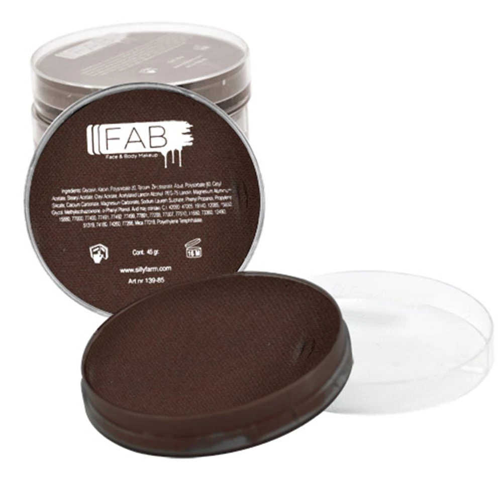 Silly Farm (FAB) FAB Brown Superstar Face Paint - Dark Brown 025 (45 Gm) Face Paint Brands 1 Silly Farm (FAB) FAB Brown Superstar Face Paint - Dark Brown 025 (45 Gm) Face Paint Brands