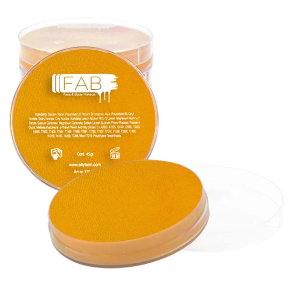 Silly Farm (FAB) Face Paint Brands FAB Yellow Superstar Face Paint - Mustard 047 (45 Gm) 1 Silly Farm (FAB) Face Paint Brands FAB Yellow Superstar Face Paint - Mustard 047 (45 Gm)