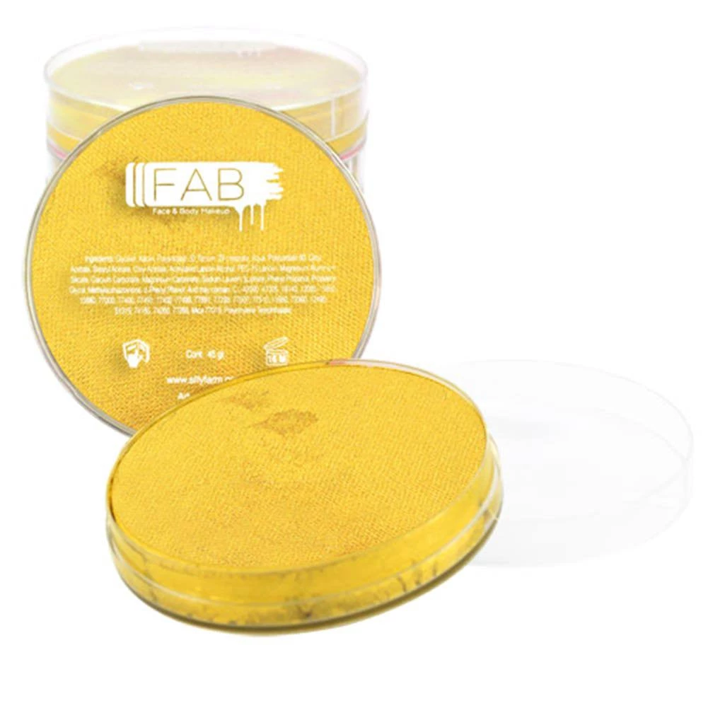 Silly Farm (FAB) FAB Gold Superstar Face Paint - Glitter Gold 066 (45 Gm) Face Paint Brands 1 Silly Farm (FAB) FAB Gold Superstar Face Paint - Glitter Gold 066 (45 Gm) Face Paint Brands