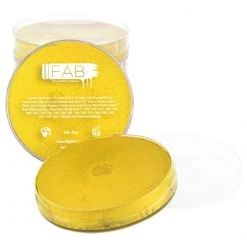 Silly Farm (FAB) Face Paint Brands FAB Yellow Superstar Face Paint - Yellow Shimmer 132 (45 Gm)