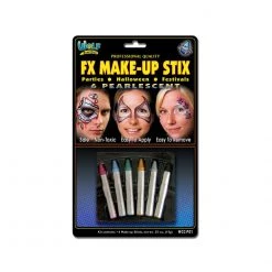 Wolfe FX Beginner Face Paint Wolfe Pearl Face Paint Makeup Stix (6/box)