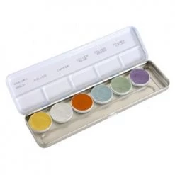 Face Paint Brands Kryolan Aquacolor Metallc Palettes (6 Colors)