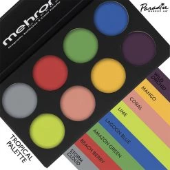 Beginner Face Paint Mehron Paradise Tropical Face Paint Palettes (8 Colors)