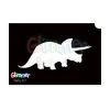 Glimmer Body Art Glitter Tattoo Stencil Triceratops 5/pack Glitter & Glitter Tattoo