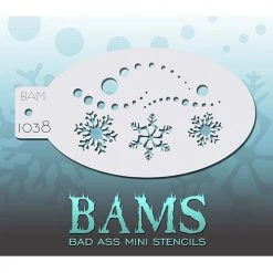 Bad Ass Stencils Bad Ass Mini Stencils - Snowy (BAM1038)
