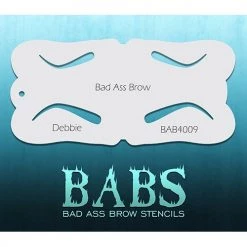 Bad Ass Stencils Bad Ass Brow Stencils - Debbie (BAB4009) Air Brush Supplies