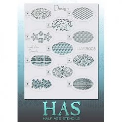 Bad Ass Stencils Air Brush Supplies Half Ass Stencils - Design (HAS5003)