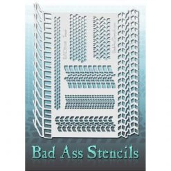 Bad Ass Stencils Bad Ass Full Size Stencils - Tread (BAD6038) Air Brush Supplies