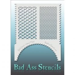 Bad Ass Stencils Bad Ass Full Size Stencils - Heavy Metal (BAD6047) Air Brush Supplies