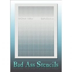 Bad Ass Stencils Air Brush Supplies Bad Ass Full Size Stencils - Halftone (BAD6048)