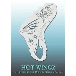 Bad Ass Stencils Bad Ass Hot Wingz Stencils - Spiders (HOTWING8003) Air Brush Supplies