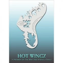 Bad Ass Stencils Air Brush Supplies Bad Ass Hot Wingz Stencils - Leaves (HOTWING8005)