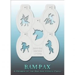 Bad Ass Stencils Air Brush Supplies BAM PAX Stencils - Unipeg (BABP 3004)