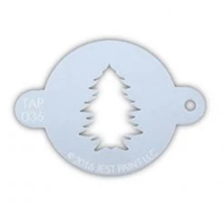 TAP Stencils TAP Face Paint Stencil - Christmas Tree (036) Air Brush Supplies