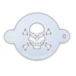 TAP Stencils Air Brush Supplies TAP Face Paint Stencil - Skull With Crossbones (044)