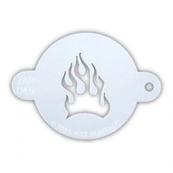 TAP Stencils Air Brush Supplies TAP Face Paint Stencil - Fire Flame (045)