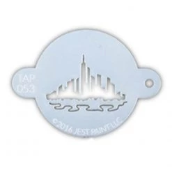 TAP Stencils Air Brush Supplies TAP Face Paint Stencil - City Scape (053)