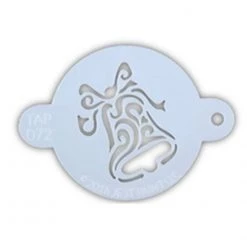 TAP Stencils Air Brush Supplies TAP Face Paint Stencil - Christmas Bell (072)