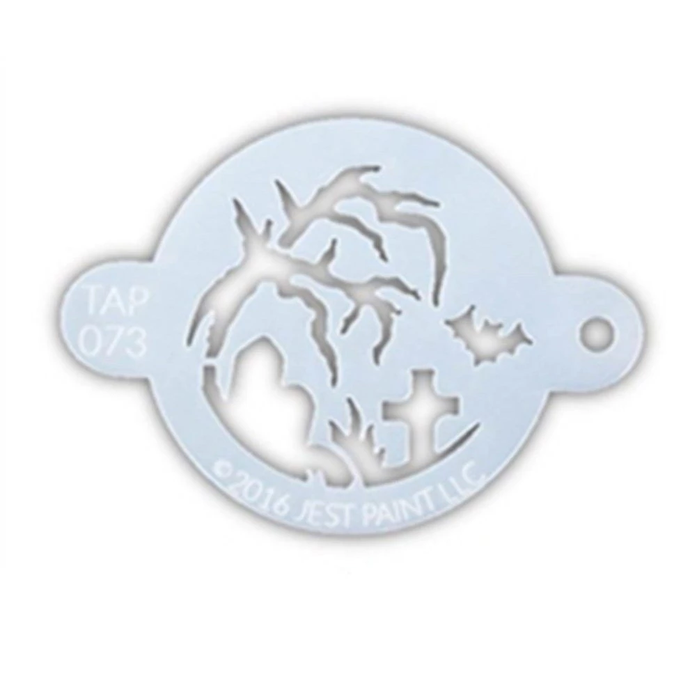 TAP Stencils TAP Face Paint Stencil - Halloween Night (073) Air Brush Supplies 1 TAP Stencils TAP Face Paint Stencil - Halloween Night (073) Air Brush Supplies