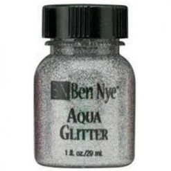 Glitter & Glitter Tattoo Ben Nye Aqua Glitter - Silver AG-2 (1 Oz)