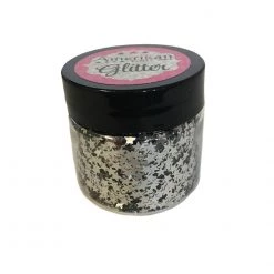 Amerikan Body Art Glitter Stars - Chrome Silver (1 Oz)