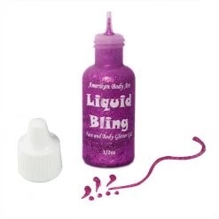 Amerikan Body Art Liquid Bling - Fuchsia (0.5 Oz)