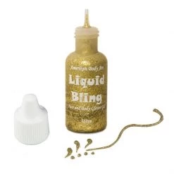 Amerikan Body Art Liquid Bling - Brilliant Gold (0.5 Oz) Glitter & Glitter Tattoo