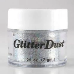 Glitter & Glitter Tattoo Mehron Glitter Dust - Holographic Silver (0.25 Oz)