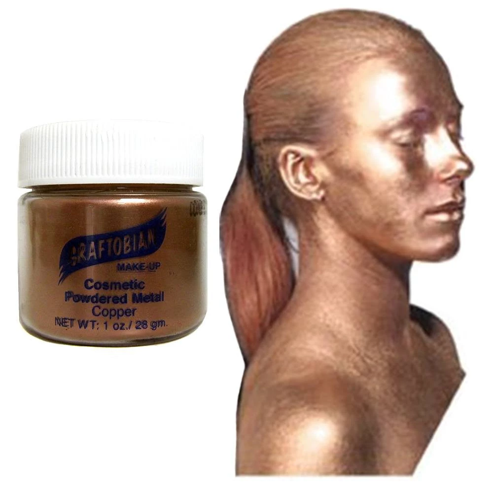 Graftobian Powdered Metal - Copper (1 Oz) Glitter & Glitter Tattoo 1 Graftobian Powdered Metal - Copper (1 Oz) Glitter & Glitter Tattoo