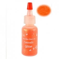Amerikan Body Art Semisheer Glitter Electric Orange 0.5 Oz Glitter & Glitter Tattoo