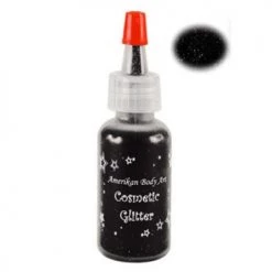 Amerikan Body Art Opaque Glitter - Jet Black (0.5 Oz) Glitter & Glitter Tattoo