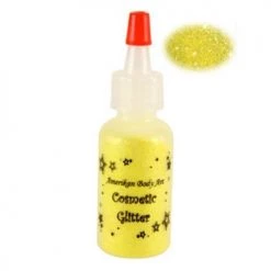 Amerikan Body Art Glitter & Glitter Tattoo Sheer Body Glitter - Holographic Lemon Zest (0.5 Oz)