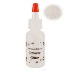 Glitter & Glitter Tattoo Amerikan Body Art Opaque Glitter Brilliant White (0.5 Oz)