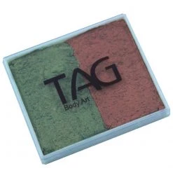 TAG Body Art TAG Split Cakes - Pearl Copper And Pearl Bronze Green (50 Gm) Face Paint Brands