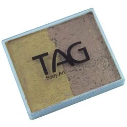 TAG Body Art TAG Split Cakes - Pearl Old Gold And Pearl Gold (50 Gm) Face Paint Brands