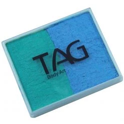 TAG Body Art Face Paint Brands TAG Split Cakes - Pearl Teal And Sky Blue (50 Gm)