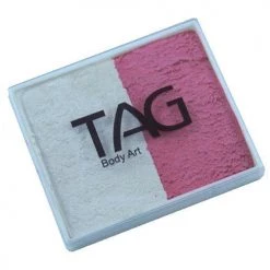 TAG Body Art TAG Split Cakes - Pearl Rose And Pearl White (50 Gm) Face Paint Brands