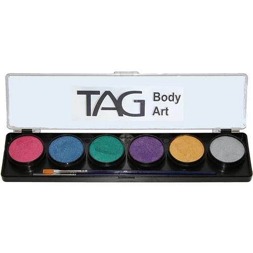 TAG Body Art TAG Face Paint 6 Color Palette - Pearl (10g) Beginner Face Paint 1 TAG Body Art TAG Face Paint 6 Color Palette - Pearl (10g) Beginner Face Paint