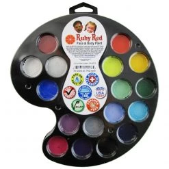 Ruby Red Paints Ruby Red Artist Palette - 16 Color Face Paint Brands