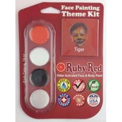 Ruby Red Paints Ruby Red Face Paints - Tiger Theme Kit Beginner Face Paint