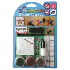 Ruby Red Paints Glitter & Glitter Tattoo Ruby Red Sparklettoo Kit - Christmas
