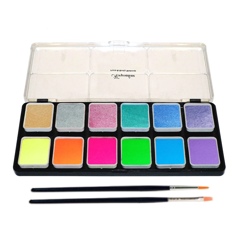 Kryvaline 12 Color Palette Metallic & Neon (6 Gm) 1 Kryvaline 12 Color Palette Metallic & Neon (6 Gm)