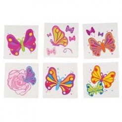 Rhode Island Novelty Temporary Tattoos (144/Pack) - Butterflies